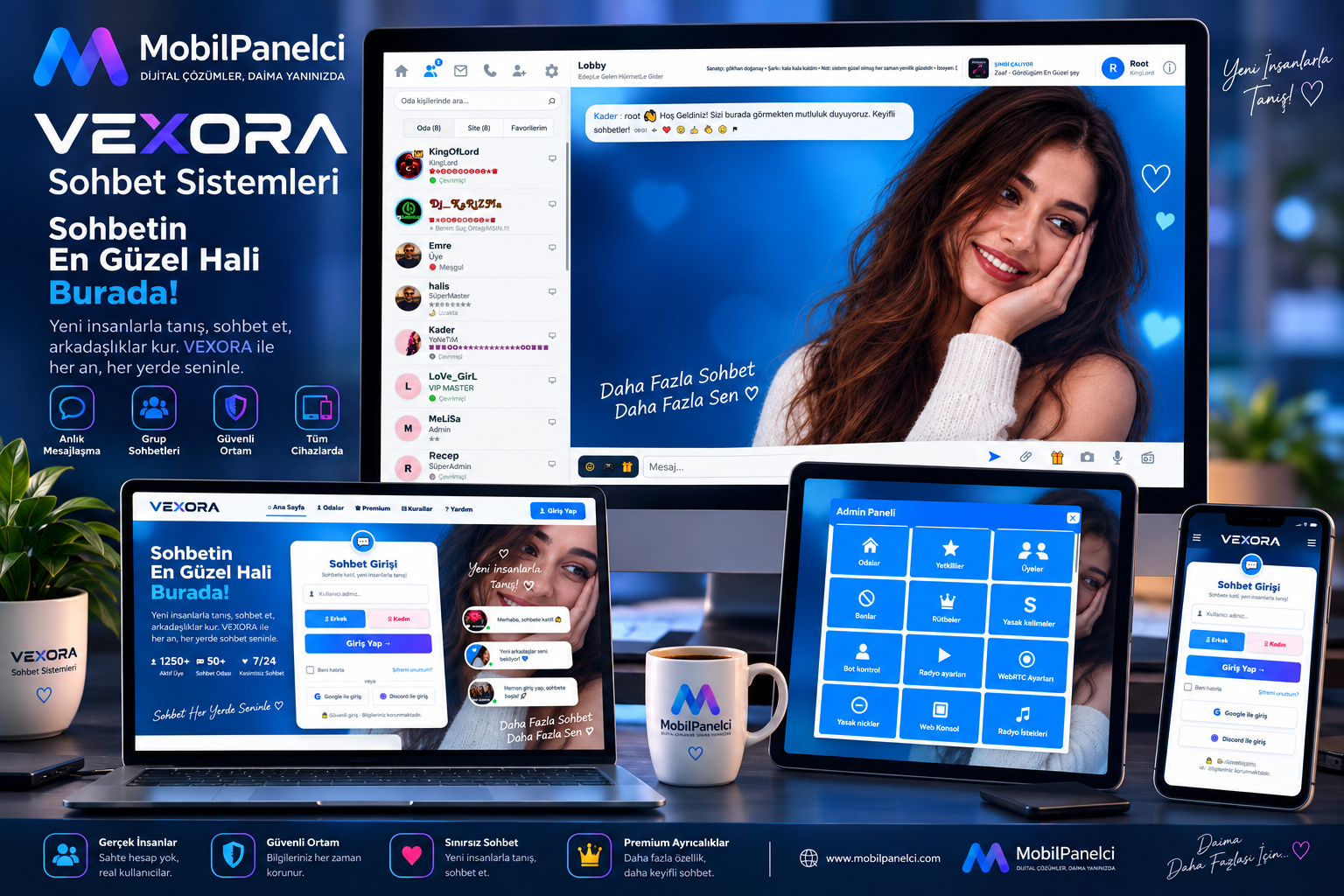 VEXORA Sohbet Sistemi | MobilPanelci